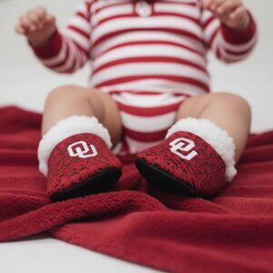 FOCO NCAA Oklahoma Sooners Infant Knit Baby Bootie Shoe